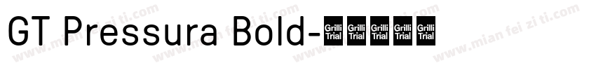 GT Pressura Bold字体转换
